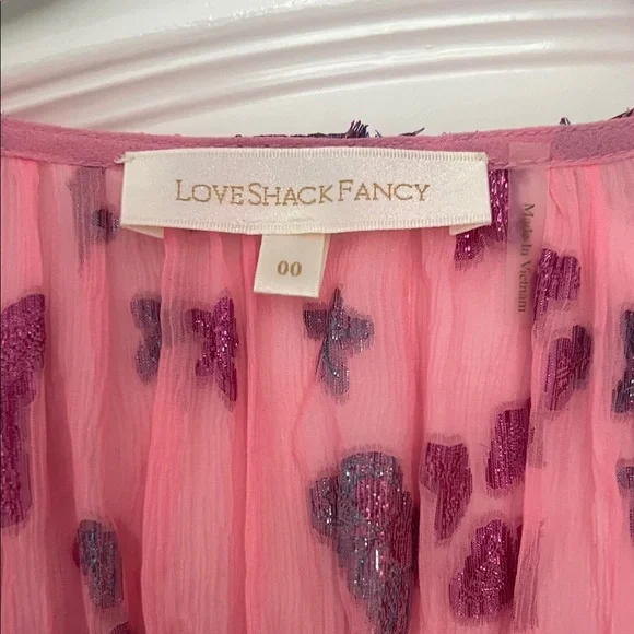 LoveShackFancy Pink and Purple Star Dress - Picture 2 of 9